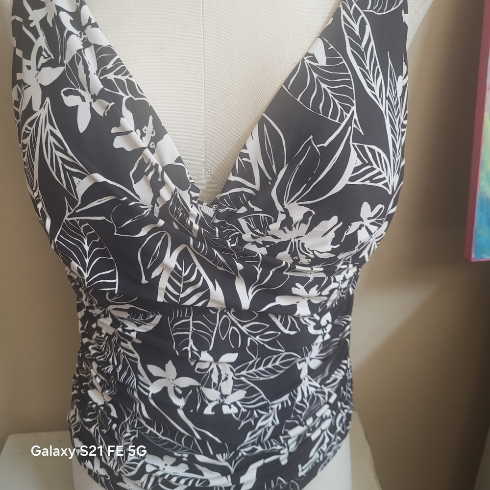 Black One-Piece Swimsuit — Supportive Comfort